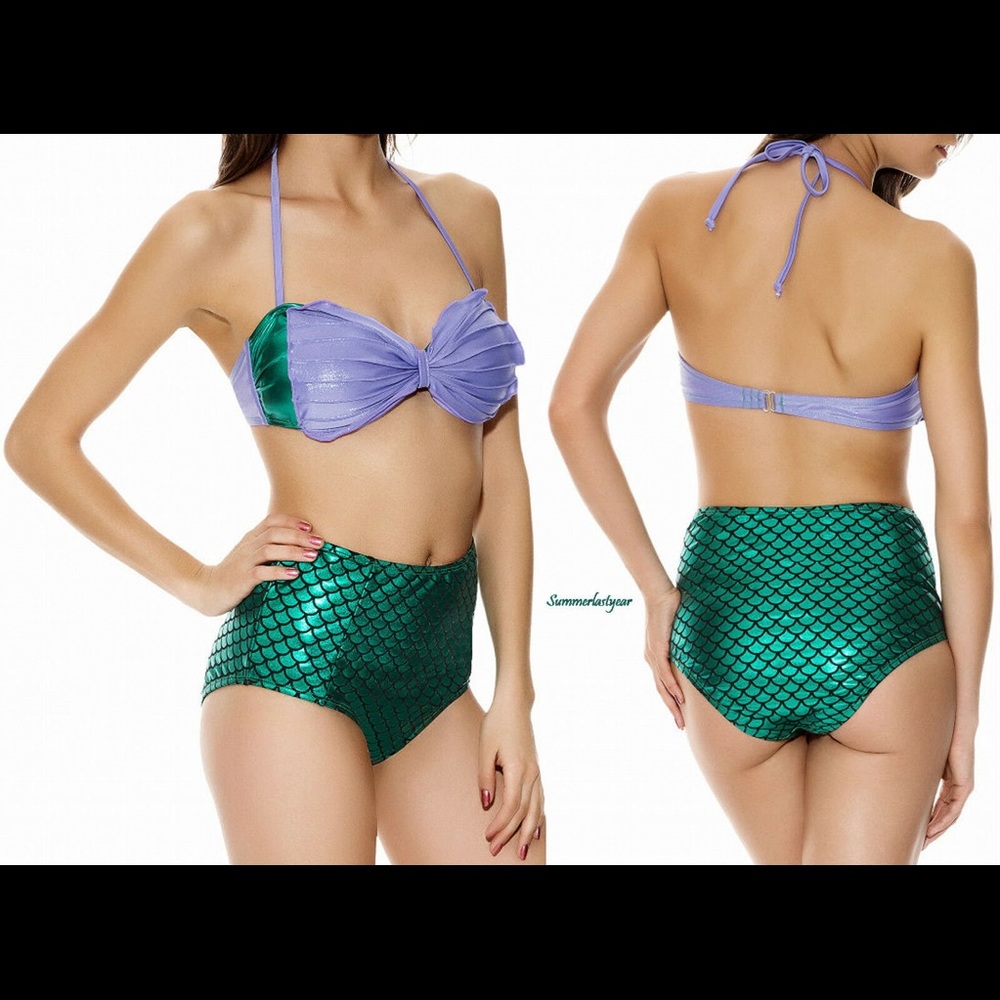 Disney Little Mermaid High Waist Bathing Suit